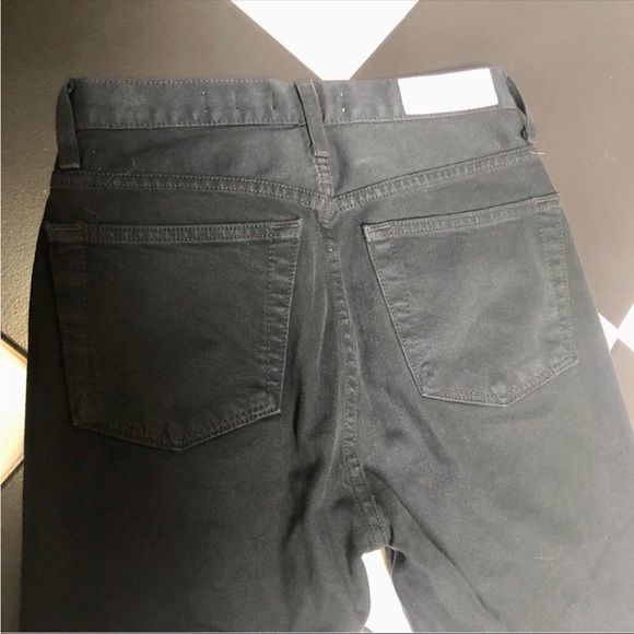 RE/DONE Originals Ultra High Rise Skinny Black size 26 button fly stretchy - Picture 8 of 12